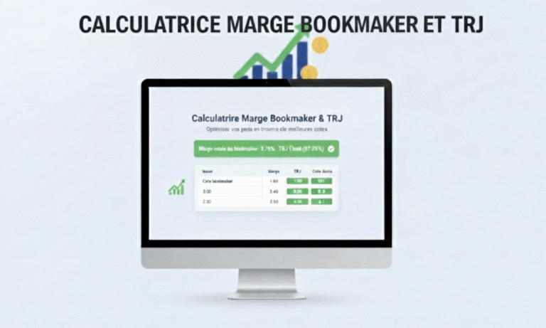 Marge Bookmaker : l’outil indispensable pour arrêter de perdre de l’argent (Calculatrice Gratuite)