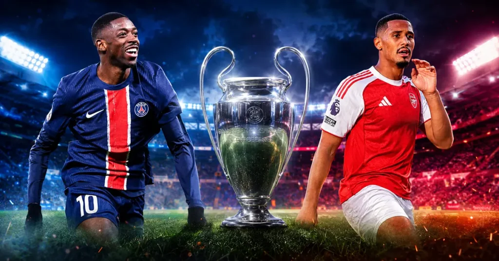 PSG - Arsenal : finale de la Ligue des Champions 2026 (Dembélé, Saliba, trophée)
