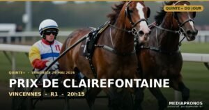 Quinté du 29 mai 2026 à Vincennes : nos pronostics pour le Prix de Clairefontaine (trot attelé)