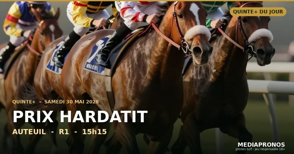 Quinté+ 2026-05-30 : Prix Hardatit à AUTEUIL — pronostic MediaPronos