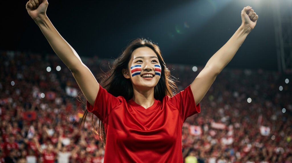 Supportrice sud-coreenne - Coupe du Monde 2026