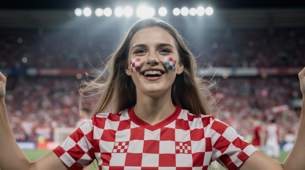 Supportrice Croatian - Coupe du Monde 2026