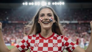 Supportrice Croatian - Coupe du Monde 2026