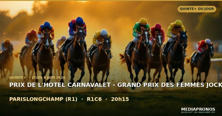 Pronostic Quinté du jour à Parislongchamp : base solide, cheval en or, tocard et ticket PMU