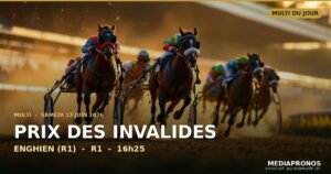 Multi 2026-06-13 : 6ème course - Prix Des Invalides a Enghien (R1) - pronostic MediaPronos