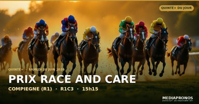 Pronostic Quinté du 20 juin 2026 à Compiegne : base solide, cheval en or et tocard