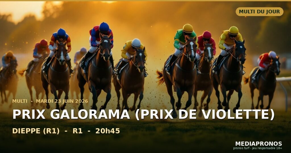 Multi 2026-06-23 : 7ème course - Prix Galorama (Prix De Violette) a Dieppe (R1) - pronostic MediaPronos