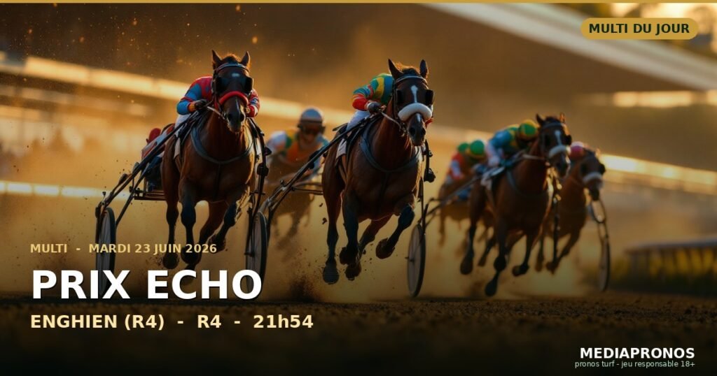 Multi 2026-06-23 : 4ème course - Prix Echo a Enghien (R4) - pronostic MediaPronos