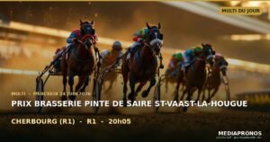 Multi 2026-06-24 : 6ème course - Prix Brasserie Pinte De Saire St-Vaast-La-Hougue a Cherbourg (R1) - pronostic MediaPronos