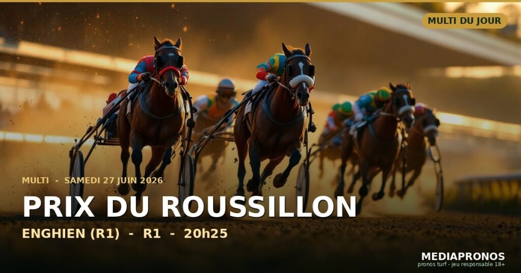 Multi 2026-06-27 : 4ème course - Prix Du Roussillon a Enghien (R1) - pronostic MediaPronos