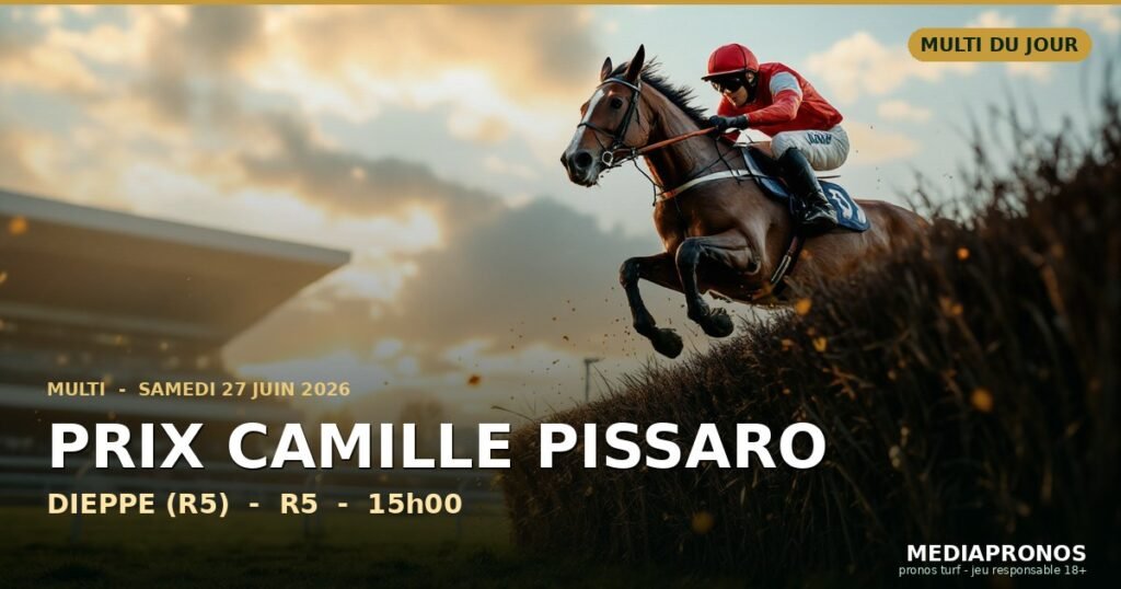 Multi 2026-06-27 : 4ème course - Prix Camille Pissaro a Dieppe (R5) - pronostic MediaPronos