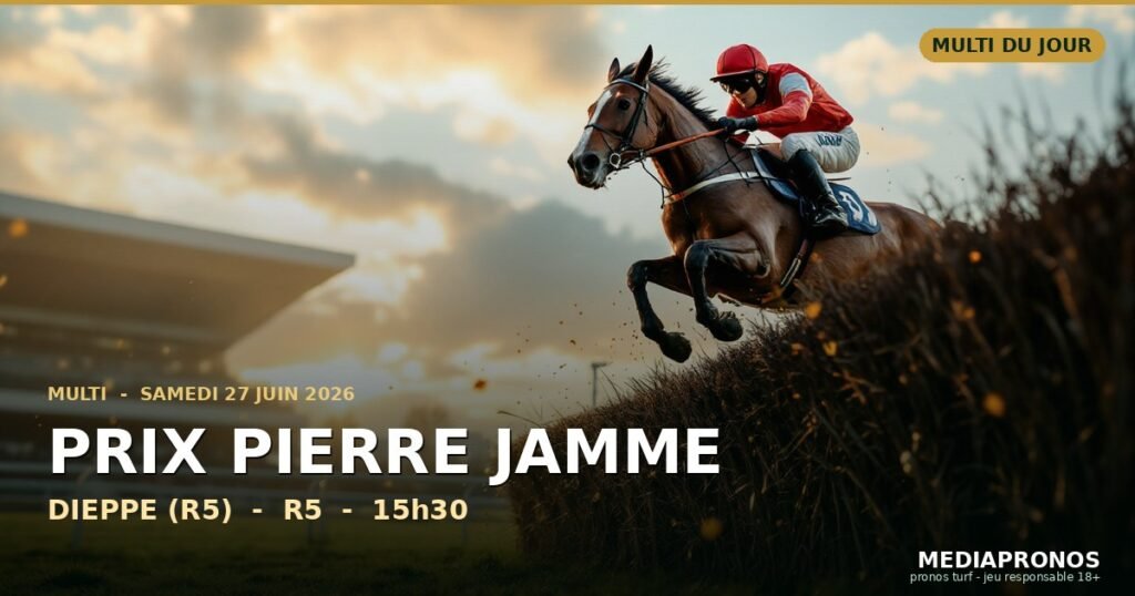Multi 2026-06-27 : 5ème course - Prix Pierre Jamme a Dieppe (R5) - pronostic MediaPronos