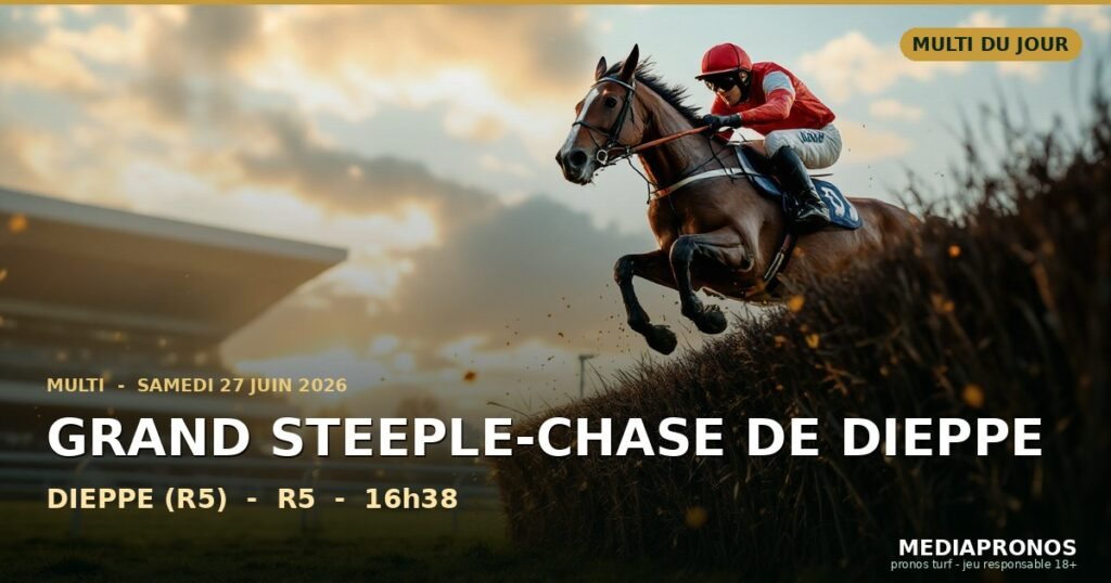 Multi 2026-06-27 : 7ème course - Grand Steeple-Chase De Dieppe a Dieppe (R5) - pronostic MediaPronos