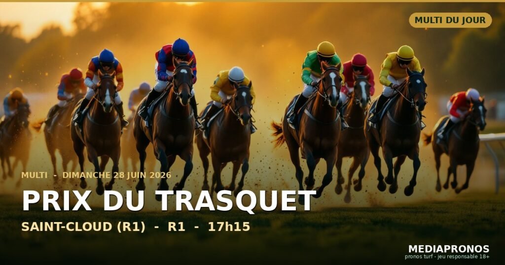 Multi 2026-06-28 : 6ème course - Prix Du Trasquet a Saint-Cloud (R1) - pronostic MediaPronos