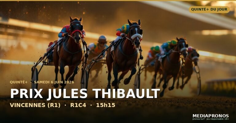 Résultat et arrivée du Quinté du samedi 6 juin 2026 à Vincennes