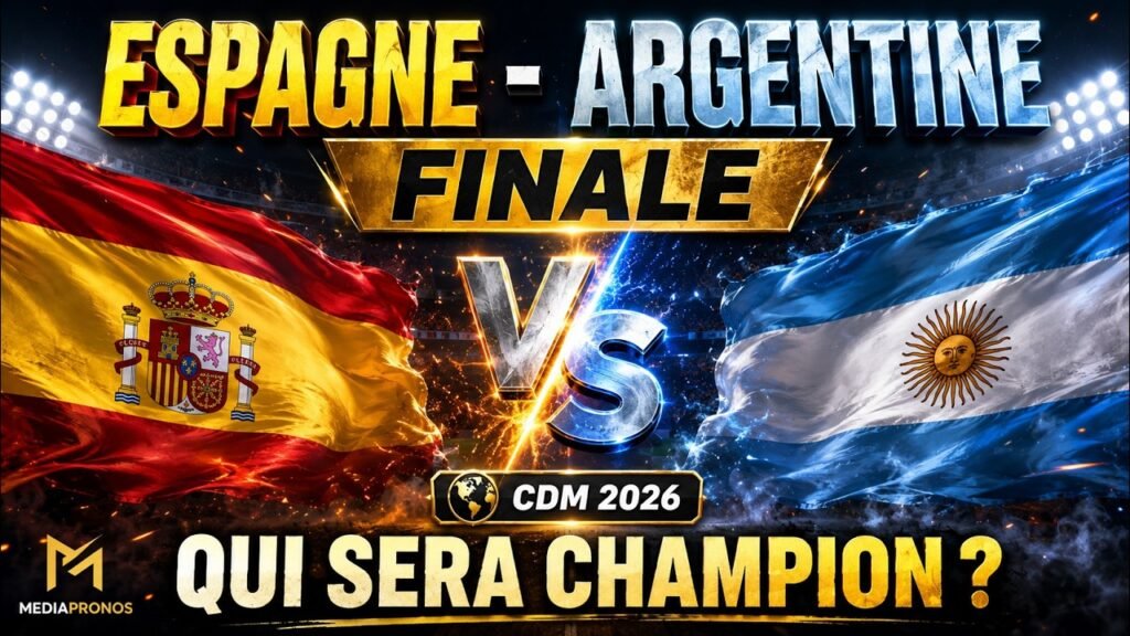 Espagne Argentine finale Coupe du Monde 2026 pronostic