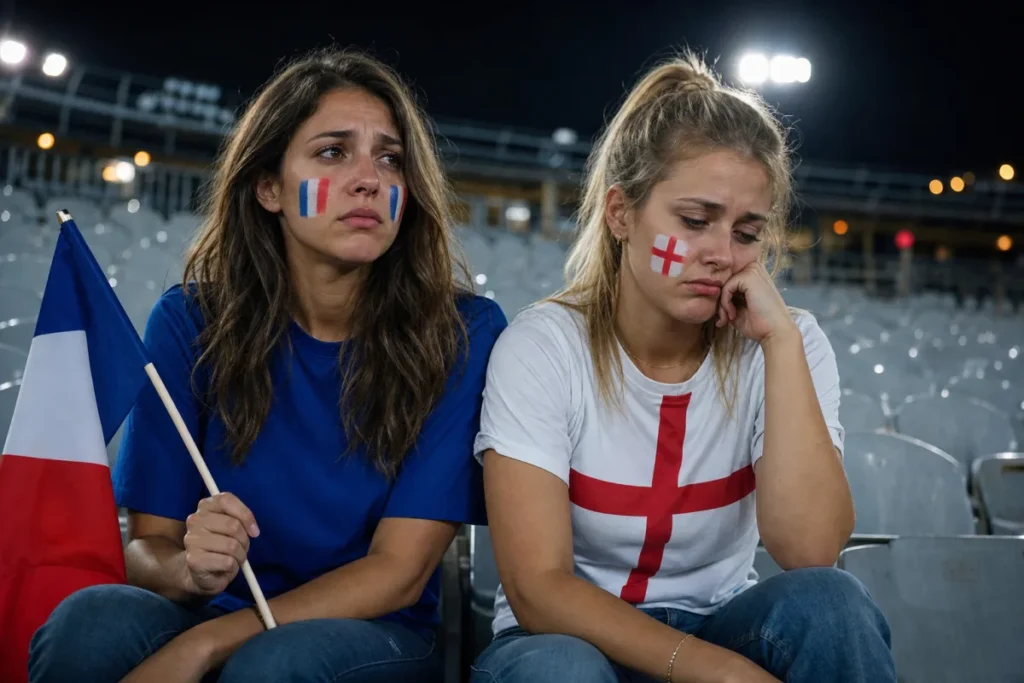 Supportrices France et Angleterre dépitées, petite finale du Mondial 2026