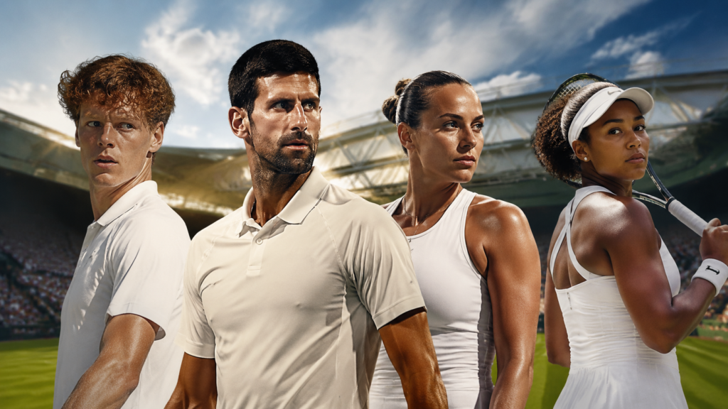 Wimbledon 2026 dimanche avec Sinner Djokovic Sabalenka Osaka