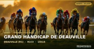 Pronostic Quinté du 9 août 2026 à Deauville : la sélection, l’or et l’outsider