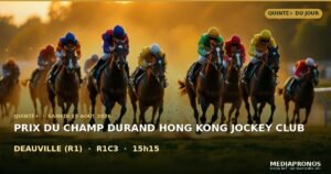 Pronostic Quinté du 15 août 2026 à Deauville : la base, l’outsider et le tocard du jour