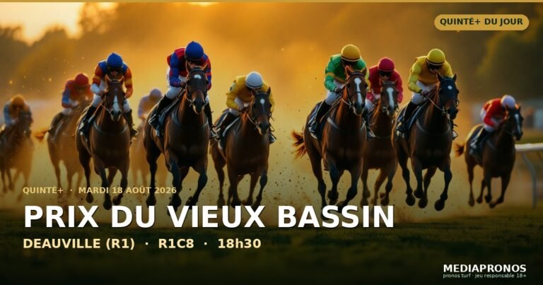 Pronostic Quinté du 18 août 2026 à Deauville : la sélection, l’or et l’outsider