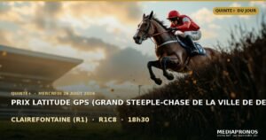Pronostic Quinté du 26 août 2026 à Clairefontaine : base, value et tocard