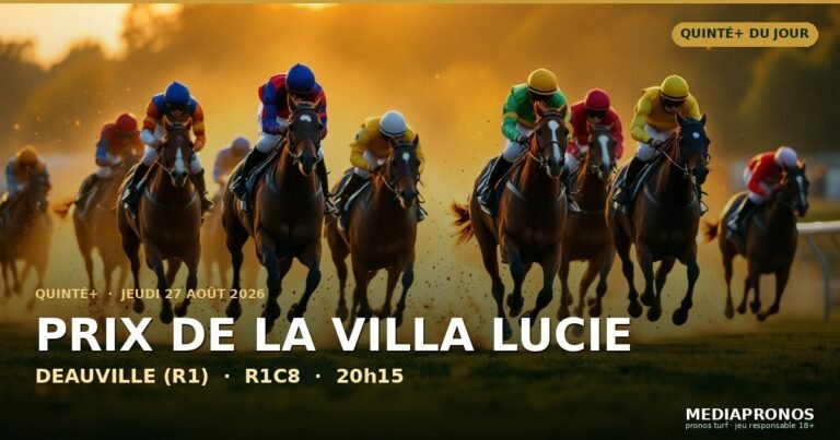 Pronostic Quinté du 27 août 2026 à Deauville : la sélection, l’or et l’outsider