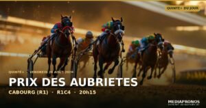 Pronostic Quinté du 28 août 2026 à Cabourg : les chevaux à jouer et le tocard