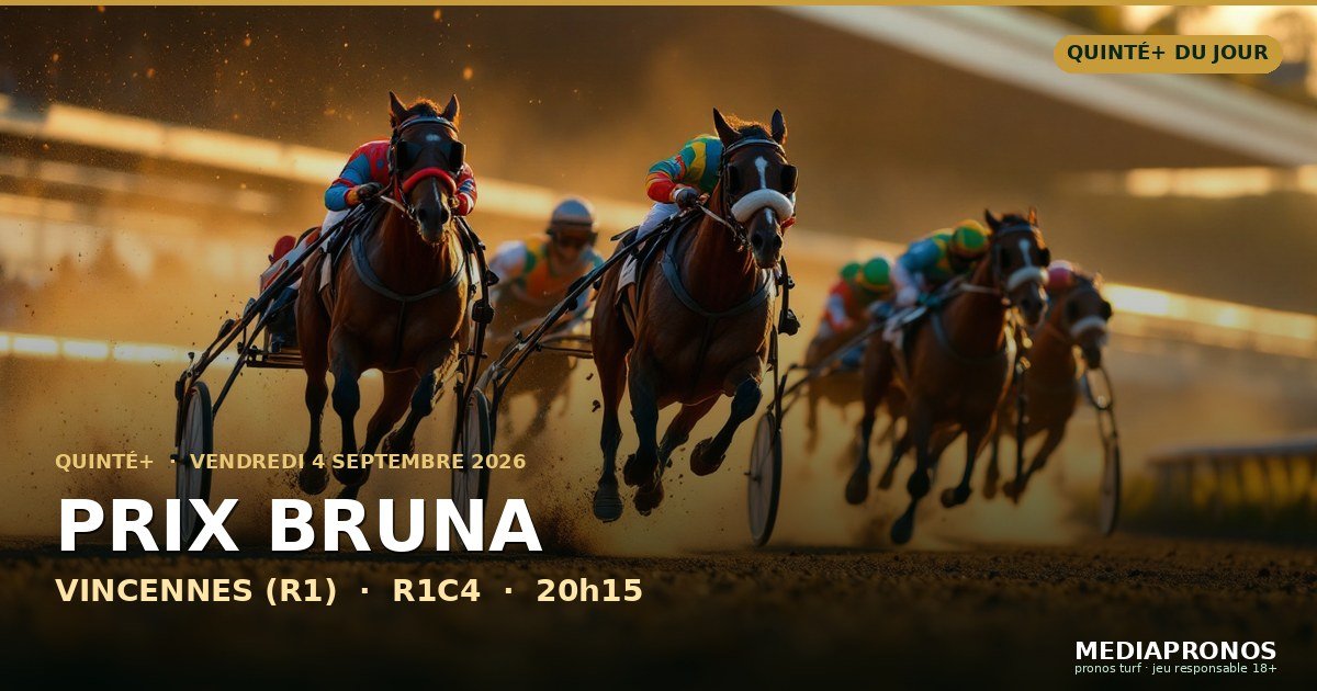 Quinté+ du jour à Vincennes (R1)