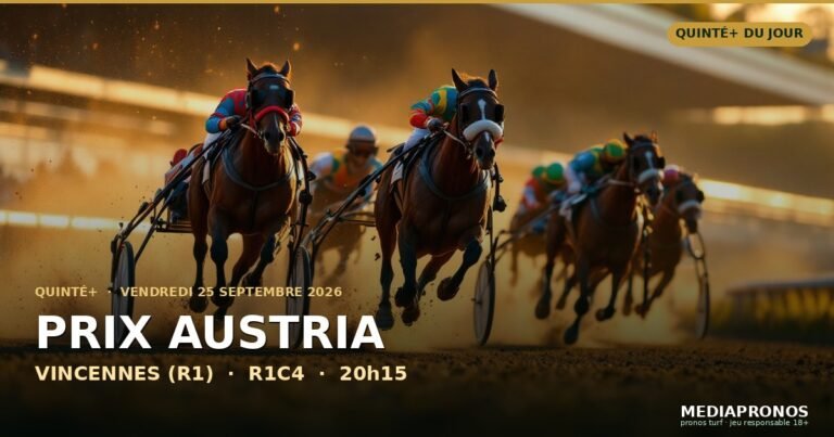 Pronostic Quinté du 25 septembre 2026 à Vincennes : la sélection, l’or et l’outsider