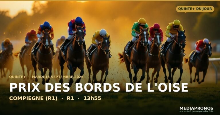 Pronostic Quinté du 15 septembre 2026 à Compiegne : base, value et tocard