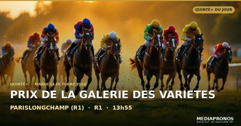 Pronostic Quinté du 13 octobre 2026 à Parislongchamp : base solide, cheval en or et tocard