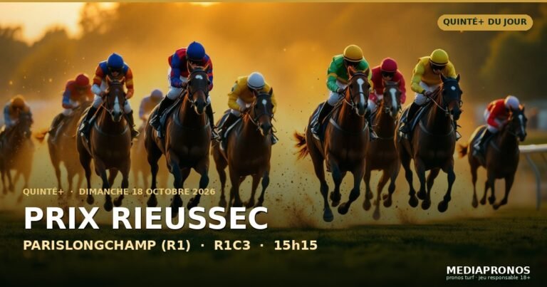 Pronostic Quinté du 18 octobre 2026 à Parislongchamp : les chevaux à jouer et le tocard