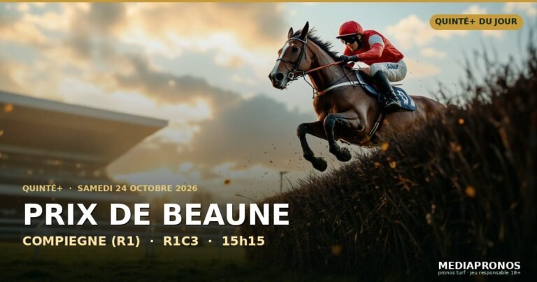 Pronostic Quinté du 24 octobre 2026 à Compiegne : notre sélection et les chevaux à suivre